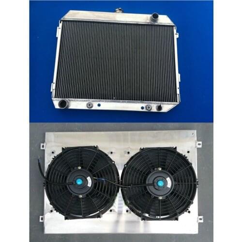 Aluminum Radiator & Shroud & Fan For 1968-1974 Dodge Charger / Challenger 70-74 / 68-72 Plymouth GTX