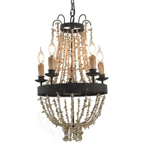 White turquoise chandelier lighting rustic iron lustres home decor suspension vintage light fixture in wedding kitchen baby room