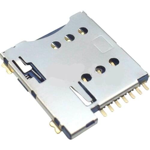 Free shipping 10PCS 7P since the bomb MICRO SIM phone millet MICRO SIM card connector 1.35 high with a switch from the bomb