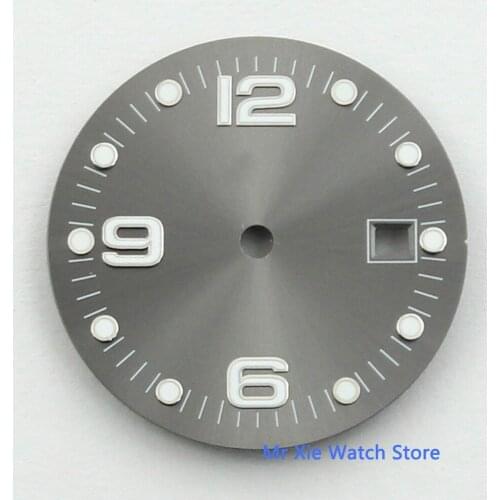 Bliger 31.5mm Sterile Watch Dial Date Window Fit ETA 2836 MIYOTA 8215 Movement