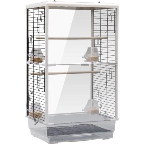 Large Watch Peony Tiger Parrot Cage Large Acrylic Transparent Bird Cage Bird Cage Decoration Hammock Tent Nest