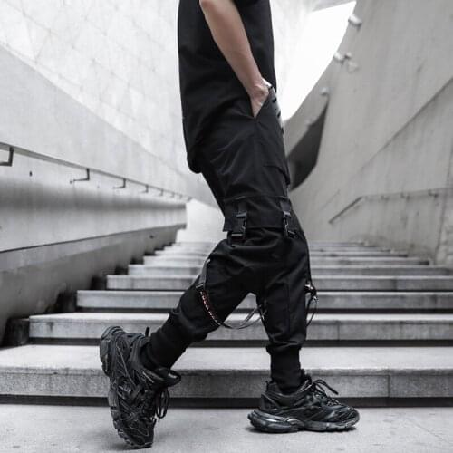 Spring Summer Thin pants men Joggers xxl 3xl Black color Hip hop stylish