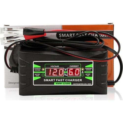Fast Car Battery Charger Three Step Automatic Intelligent Lead Acid/GEL 12V6A
