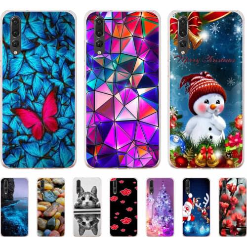 Silicon Case For Huawei P20 Pro Soft cartoon Huawei P 20 Pro Phone Shell Case For HUAWEI P20 pro Protective Back Cover