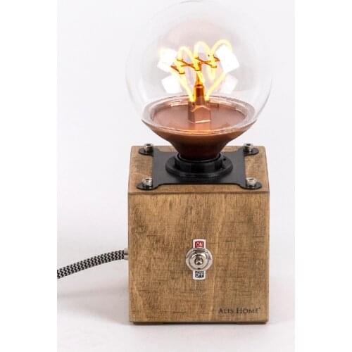 Mimimal Decorative Night Lamp Birch Wood Walnut Color Body Living Room Child Teenage Bedroom Book Reading Special Design Lighting