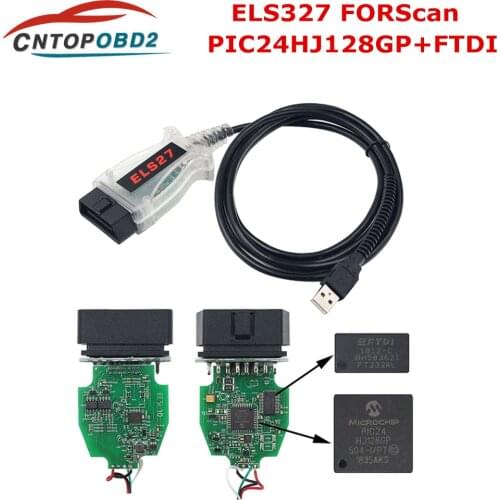 ELS27 FORScan Scanner OBD2 Diagnostic Cable For Mazda/Lincoln/Mercury Vehicles ELS27 PIC24HJ128GP+FTDI Chip Support ELM327 J2534