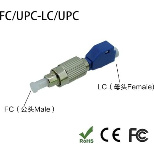FC-LC Hybrid Adapter Single Mode SM 9/125 Fiber Optic Adapter 2.5mm To 1.25mm LC(Female) To FC(Male) Connector