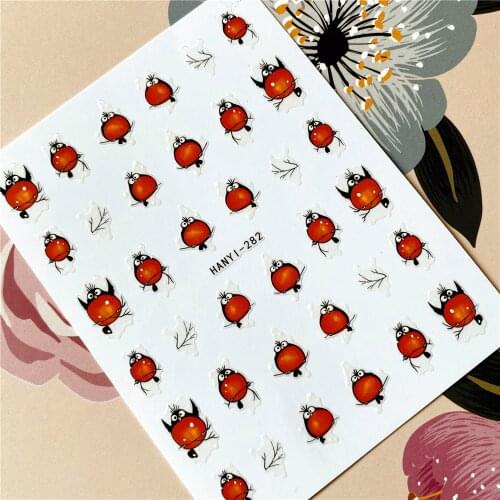 HANYI-050-282 Toucan parrot Flamingo Bird 3D Back glue Nail decal Nail sticker Nail decoration Nail art Nail tool Nail ornament