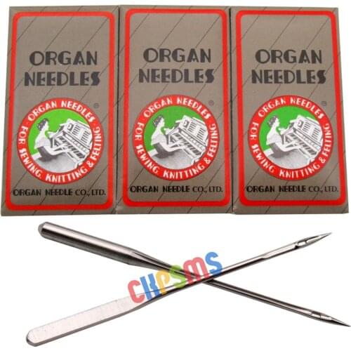 30 ORGAN Ball Point/Sharp Elastic Home Sewing Machine Flat Shank Needle HAX1SP for SINGER , Pfaff, BROTHER, BERNINA, BABYLOCK