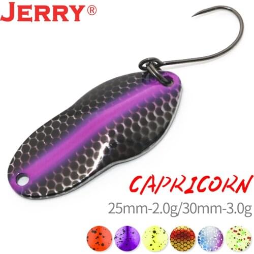Jerry Capricorn Micro Artificial Metal Spoon Trout Lures Single Hook Quality Spinner Bait 1.5/2/3g Pesca Tackle
