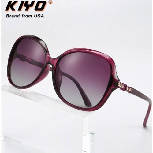 KIYO Brand 2020 New Women Polygona Polarized Sunglasses PC Classic Sun Glasses High Quality UV400 Driving Eyewear 9562