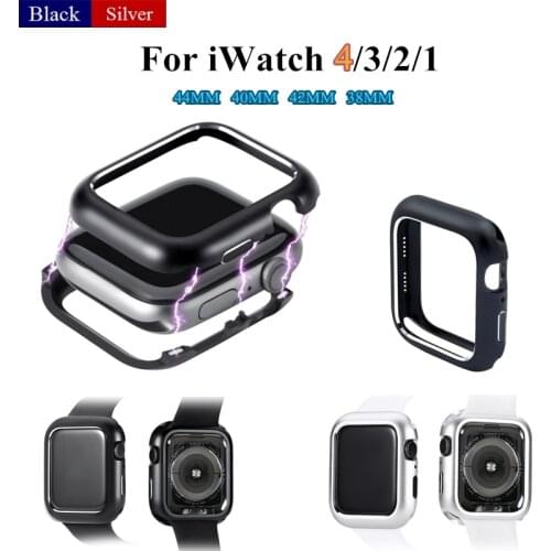 Metal Cover Case for Apple Watch Series 4 44MM 40MM Aluminum Magnetic Adsorption Protective Shell for iWatch 3 2 1 42/38MM Frame
