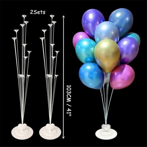 2020 Birthday Party Balloons Stand Balloon Holder Column Ballon Stick Birthday Party Decorations Kids Adult Wedding Party Baloon