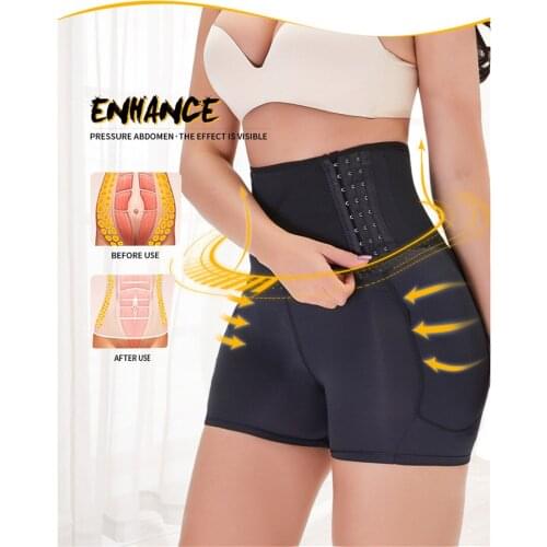Shaper Butt Lifter Hip Enhancer Padded High Waist Tummy Control Panties Invisible Briefs Fake Ass Buttock Slimming Thigh 1903