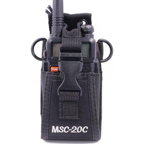 MSC-20C Nylon Multi-Function Pouch Bag Holster Carry Case for Yaesu Motorola TYT baofeng UV-82 UV-5R Walkie Talkies