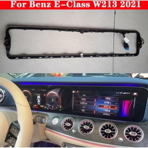 64-color Set For Mercedes-Benz E-Class W213 2021 Big Screen Instrument Panel Atmosphere Lamp LED Dashboard Ambient Light