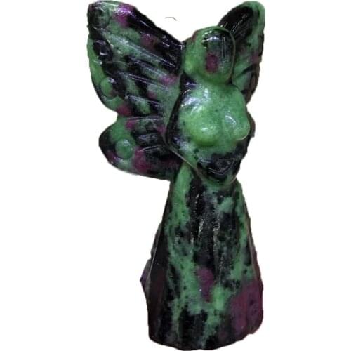 Natural Crystal Hand-Carved Topaz Mixed Stone Butterfly Fairy Healing Reiki Mineral Quartz Home Wedding Decoration Gift