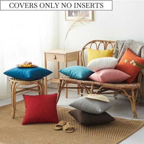 Outdoor Pillow Covers Waterproof Dust Proof UV Protection Garden Cushion Covers for Patio Seating Sofa Porch Swing