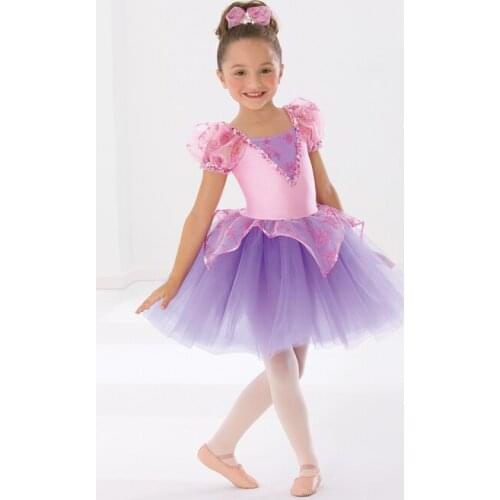 2018 Childrens New Female Professional Ballet Dance Stage Costumes Cute Skirt Girls Stage Proformance Dancing Suit B-2437