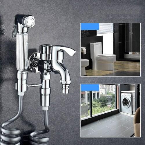 Portable Head Wash Bidet Faucet Toilet Spray Pet Shower Sprayer Handheld Head Shower Toilet Spray Wsah for Bathroom Bath