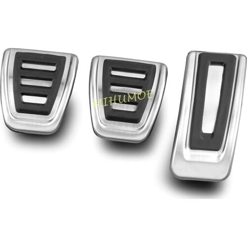 Manual Clutch Brake Gas Pedal Cover For VW Golf Jetta Polo Touran Tiguan T-Roc T-Cross Passat Octavia Kodiaq Superb Leon Ateca