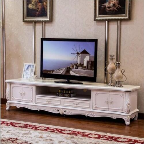Modern High Living Room Wooden furniture lcd marble TV Stand o1151