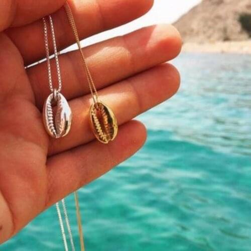 Bohemian shell choker necklace rope chain Pendant necklace Fashion Ocean Sea beach Necklaces Boho Shell Jewelry for women