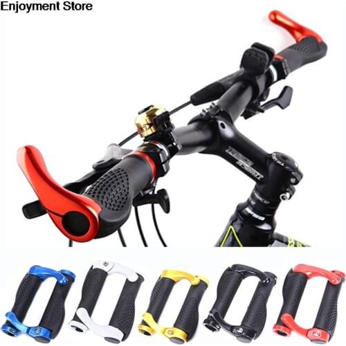 1pair Carbon Handlebar Road Cycling Mountain Bike Bicycle Lock-on Handlebar Cover Handle Bar End