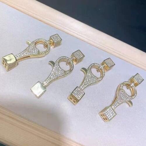 2pcs/lot Womens high quality classic exclamation point jewelry accessories, gold inlaid with high quality zircon