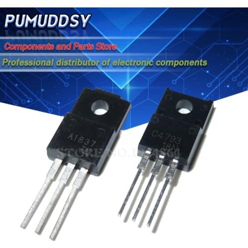 20PCS 10pair 10PCS 2SC4793+10PCS 2SA1837 C4793 A1837 230V 1A TO220F each 25PCS IC