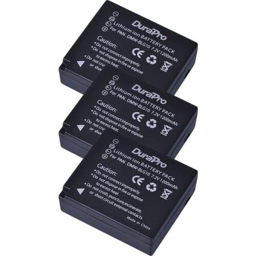 3PC DMW-BLG10 DMW BLG10 BLG10E Rechargeable Camera Bateria for Panasonic LUMIX GF5 GF6 GX7 LX100 GX80 GX85 Battery