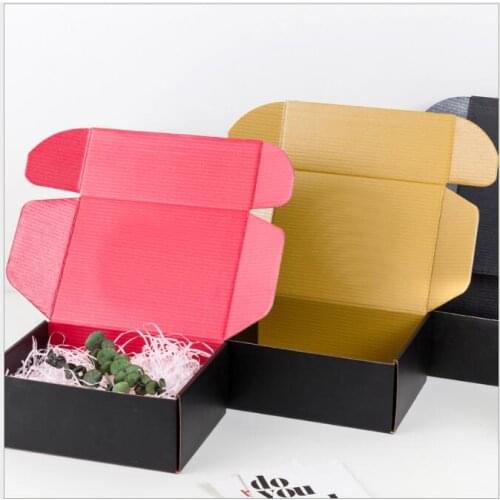 5pcs Corrugated paper Box Post Mailer Box For Transport Thicken Three-layer corrugated paper Packaging Boxes three Layer
