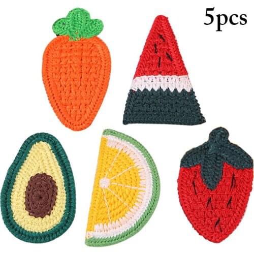 5pcs Winter Fruit Slice Hair Accessories Girls Women Barrette Hair Clips Headwear Snap Hair Clip Candy Hairpins Hair Accessoies