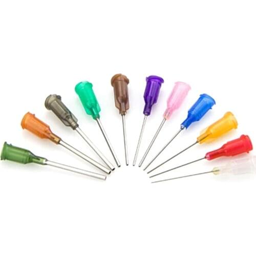 55pcs/set Blunt Dispensing Needles Syringe Tip Needle Gauge Luer Lock for Mixing Many Liquid