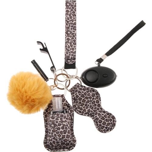 9 Pcs Personal Security Alarm Self Defense Mini Product Girl Multifunction Keychain Wolf Protection Set Self Defense Hot Sale