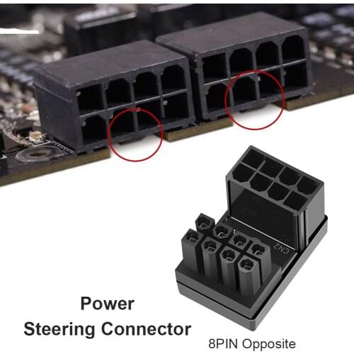ATX 8Pin 6Pin Female to 8Pin 6Pin Male 180 Degree Adapter Splitter Cable Computer Accessories Connecter Support