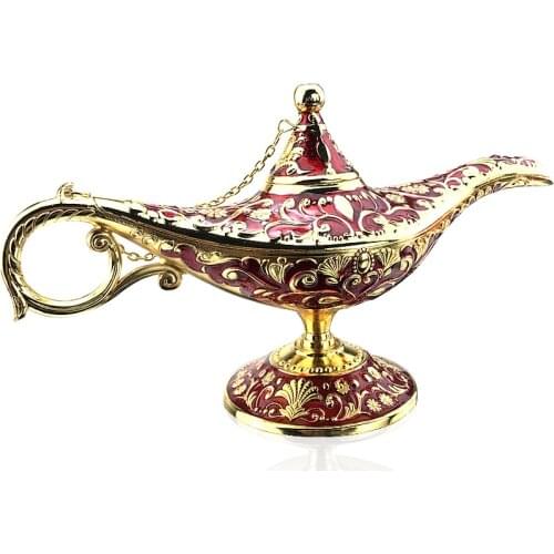 Tea-Pot Aladdined-Lamp Desktop-Decor Metal-Craft Russian Vintage Creative Office Home