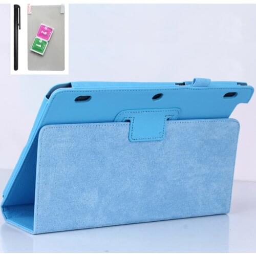 For Lenovo A10-30F TB2 X30L X30F Tablet 10.1'' Case Delicate Kickstand PU Leather Para Cover For Lenovo Tab 2 A10-30+ Film + Pen