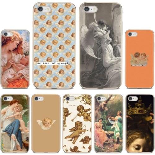 For Samsung Galaxy A10 A40 A50 A70 A3 A5 A7 A9 A8 A6 Plus 2018 2015 2016 2017 Popular Silicone Phone Case Angel Cupid Art Paint