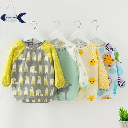 Baby stuff toddler scarf bandana bibs long sleeve baby bibs waterproof washable