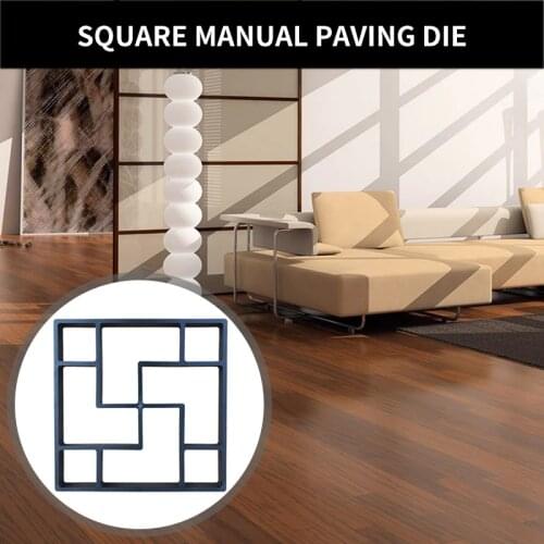 DIY Garden Pavement Mold Garden Walk Pavement Concrete Mould Manually Paving Cement Brick Stone Road Concrete Molds