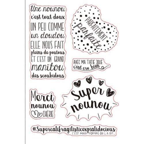 French Transparent Clear Silicone Stamp Seal for DIY scrapbooking photo album Decorative clear stamps A053