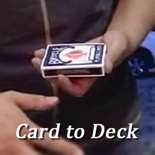 Card to Deck Magic Tricks Stage Close Up Magia Playing Card to Deck Magie Mentalism Illusion Gimmick Prop Professional Magicians