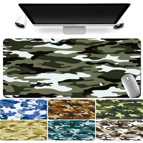 Mouse Pad Gaming Gamer Large Table Mat Camouflage Pattern Gaming Pad Waterproof Leather Mouse Mat Computer/Desktop Keyboard Mat