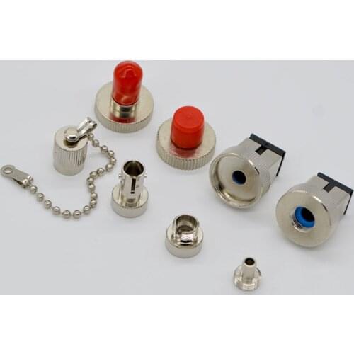 Hot Sell Optical Fiber Connector SC/ST/ FC Optical Power Meter Conversion Adapter Coupler Flange Red pen Metal Accessories