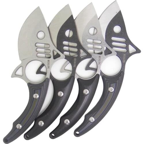 MASALONG Camp Hunting Survival Tools Largemouth Shark Small Knives Sharp Portable Pocket Knife Of Five Colours kni159