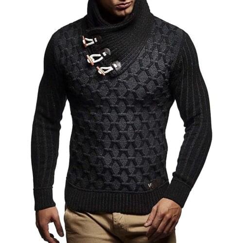 Autumn Winter Turtleneck Sweater Men 2021 New Casual Slim Mens Jumpers Sweaters Long Sleeve Knitted Vintage Sweater Pullover Men