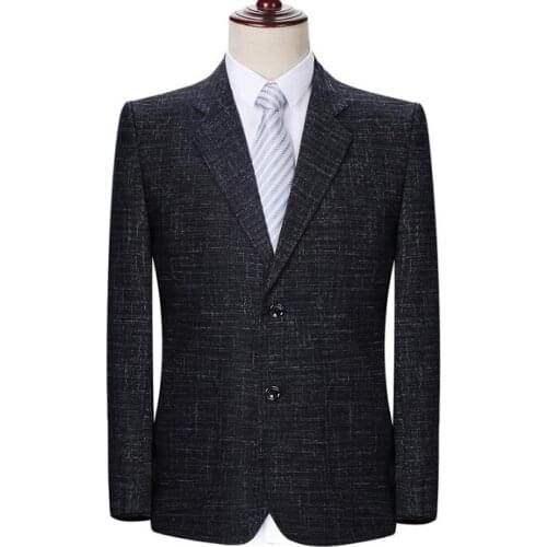 Spring autumn middle-aged coats casual jacket men blazer european slim fit clothes mens suit casaco jaqueta masculina business