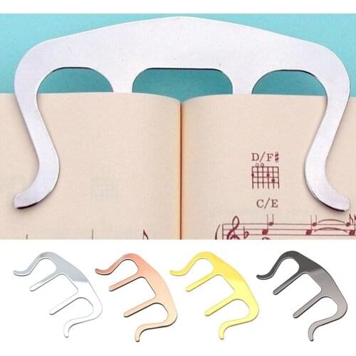 Pianos Stands Song Book Page Holder Clip Music Score Note Textbook Clips Sheet Keyboard Metal Portable Clamp For Practice