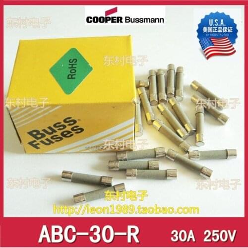 Fuse BUSSMANN BUSS FUSE BK / ABC-30-R 30A 250V 6.4 * 31.7mm